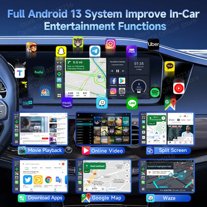 Carlinkit 3 In 1 Android Mini CarPlay Wireless Ai Box
