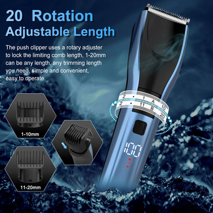 Sejoy Rechargeable Hair Trimmer With LED Display For All Users