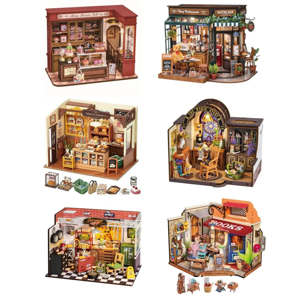 Robotime Rolife Becka's Baking House DIY Miniature Dollhouse Kit