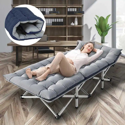 Portable Folding Camping Cot for Outdoor Relaxation and Comfort