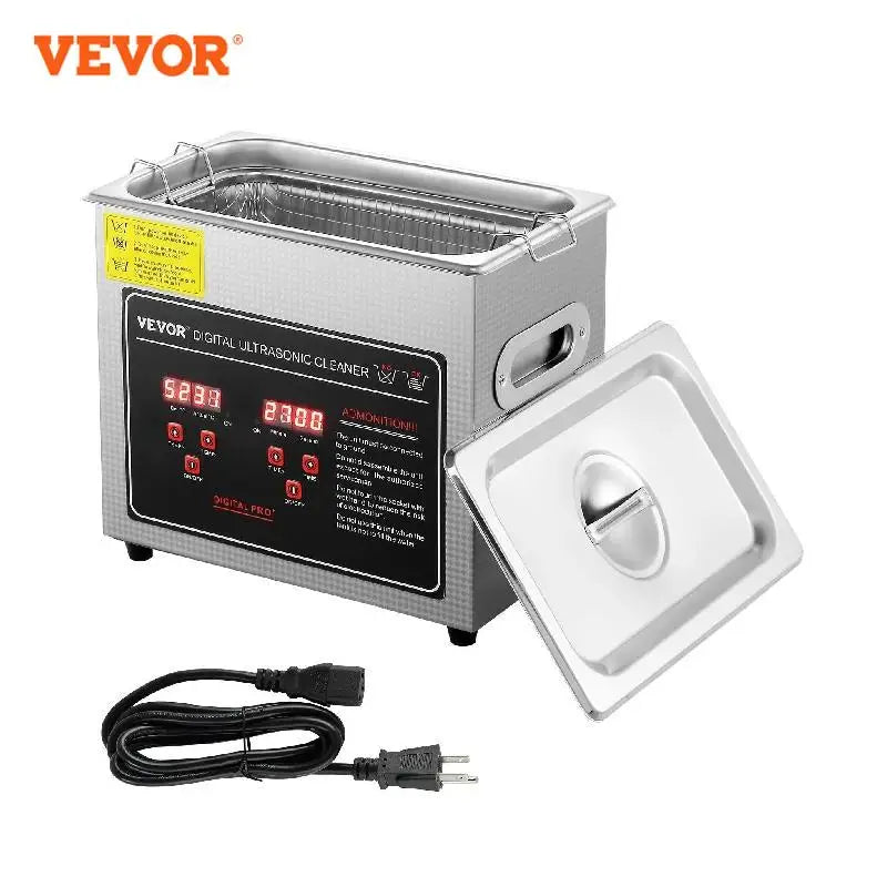 Portable Stainless Steel Ultrasonic Cleaner for Effective Deep Cleaning