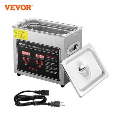 Portable Stainless Steel Ultrasonic Cleaner for Effective Deep Cleaning